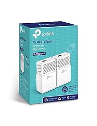 TP LINK AV1000 Kit Adaptador Gigabit Powerline Ethernet, Powerline velocidades de hasta 1000 MBPS (tl pa7010 Kit) (reacondicionado certificado)