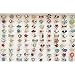 Fly-love® 20pcs Kids Crystal Silver Plated Children Girls Rings Adjustable Jewelry