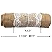 CCTRO Burlap Lace Table Runner 12x108 Inch, Rustic Country Vintage Table Runner for Outdoor Wedding Birthday Party Banquet Decoration (C)