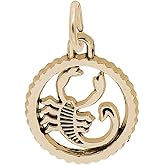 Rembrandt Small Open Disc Scorpio Zodiac Charm