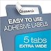 Cardinal 84250 Tabloid-Size Poly Index Divider, 5-Tab, Multicolor Colors