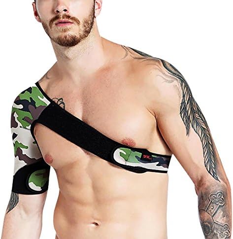 Fangran Adjustable Shoulder Brace for Rotator Cuff Injury Prevention Dislocated AC Joint Labrum Tear Frozen Shoulder Pain Sprain Injury Prevention and Recovery - Right