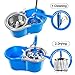 Spin Mop and Bucket System with 3 Microfiber Mop Heads 5L Stainless Steel Mop Bucket with Detergent Dispenser for Floor Cleaning Masthome