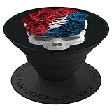 Grateful Dead Rose Skull PopSockets Stands for Smartphones & Tablets
