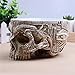 RMM White Antique Sculpture Human Skull Planter Garden Storage Pots Container Macetas Decoration Flower Pot for Home Decor