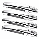 Sizver Chrome Door handle cover For 2010-2014 Chevy Cruze (No passenger side keyhole)
