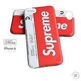 iPhone 6 - 4.7” - Protective Durable Slim Fit TPU Case / Cover / Bumper / Skin / Cushion - Street Fashion x NYC Metrocard [Red/White]