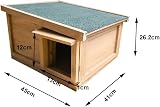 Unibos Luxury Hedgehog House Hedgehog Feeding Station Hibernation Shelter view 4