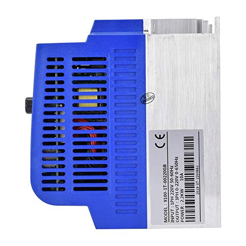 Jadpes Vector Motor Inverter Speeds Regulator,AC220V 2.2KW Single Phase to 3 Phase Motor Drive VFD Frequency Speeds Controller for Adjustable Variable Frequency Drive - Thumbnail 7