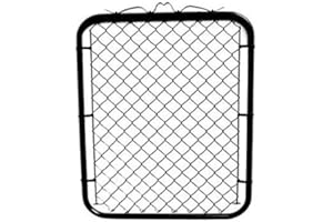 MTB SUPPLY Black Coated Chain Link Fence Gate 48-inch Overall Height by 32-inch Frame Width (Fit a 36-inch Opening), 1 Pack No-Assembly Chain Link Walk-Through Gate.