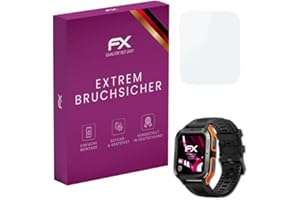 atFoliX Plastic Glass Protective Film compatible with Kospet Tank M2 Glass Protector, 9H Hybrid-Glass FX Screen Protector