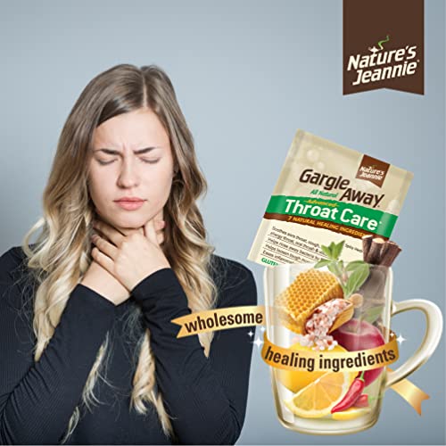 Gargle Away by Nature's Jeannie Natural Sore Throat Remedy, Vocal Care, Mucus Relief, Cough