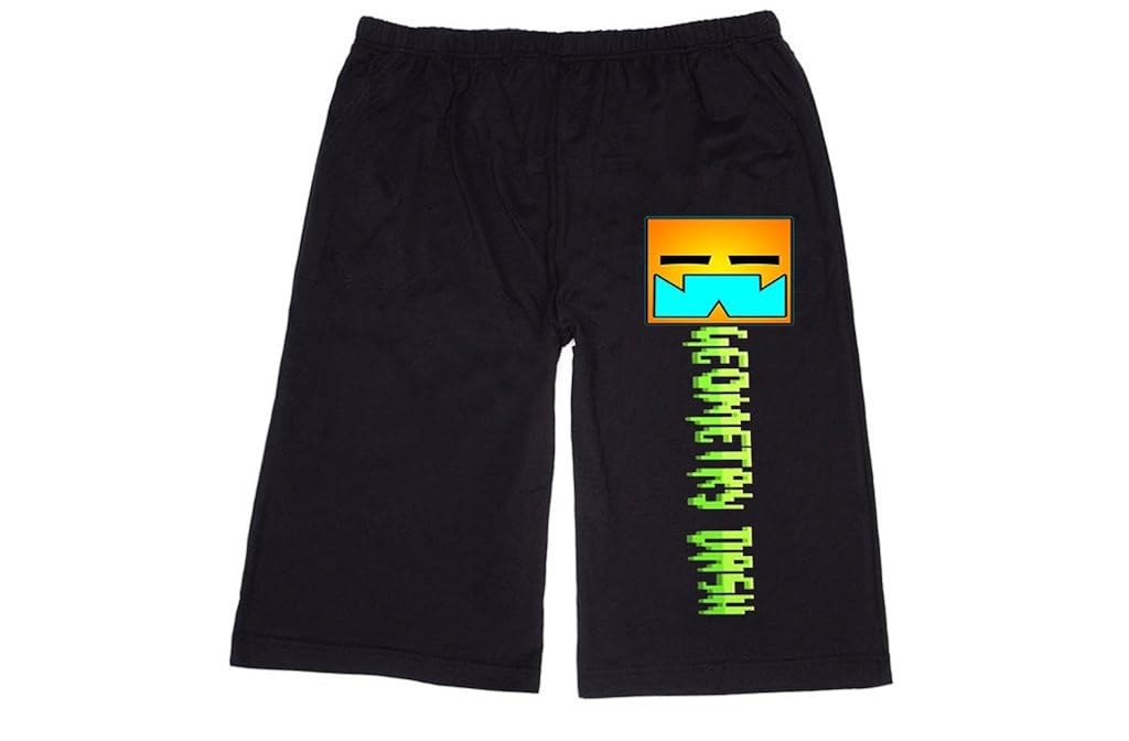 RBST Men's Geometry Dash Soundtrack Logo Lounge breeches Shorts Pants