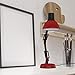 ToJane Red Desk Lamp Swing Arm, Modern Architect Table Lamp,Small Desk Lamp for Office/Students,with Extra Clamp Mount