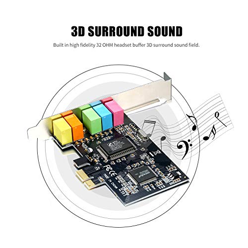 Tarjeta De 6 Canales Pcie 5.1 Sound Cmi8738 Chip Cd Accessor | Cuotas