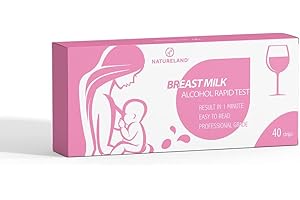 Natureland Test Strips for Alcohol Detection in Breast Milk, Accurate Result in 10 Seconds (40)