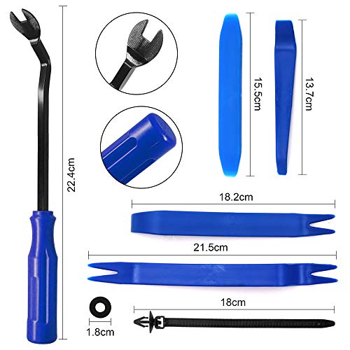 Leanking Car Retainer Clips Plastic Fasteners Kit Auto Push Pin Rivets Set -Door Trim Panel Clips for BMW,Toyota, Honda, Benz, Nissan, Subaru, Mazda Etc 512PCS (520 pcs)
