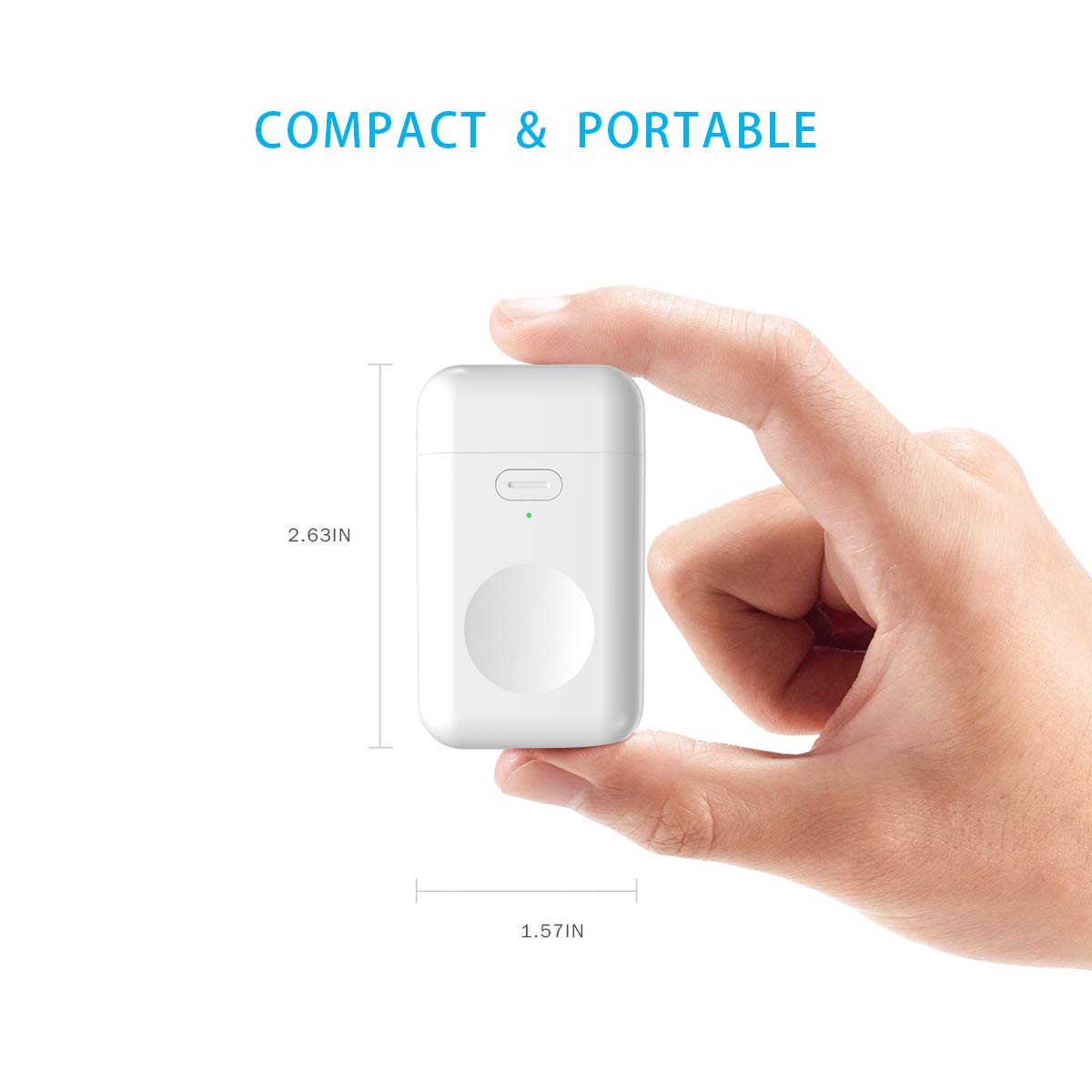 SKNONO Wireless Charger for Apple Watch, Portable Travel Power Bank Charger for iWatch 5/4/3/2/1, Built-in 1000mAh Battery with USB Port【Upgraded Version】