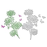 Cute Chrysanthemum Cutting Dies Set Metal Stencil Template Block DIY Paper Card