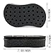 Hair Twist Sponge Barber Tool Brush for Perfect Afro Styling Dreadlocks Coil Curl Wave Magic Twist Afro Dreads Locs in Black by OSMOFUZE (1 pc)