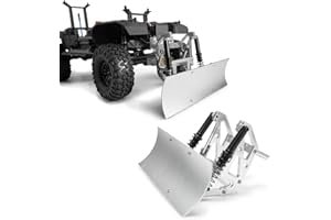 QUPA AM STORE Universal RC Snow Shovel Aluminum Alloy Snow Plow Blade Kit for 1/10 SCX10 II 90046 90047 90028 90027 TRX4 RC Crawler Car