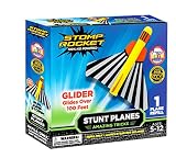 Stomp Rocket Stunt Planes Refill Pack, 1 Glider Plane, for Boys and Girls - Outdoor Rocket Gift for Ages 5 (6, 7, 8) and up