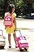 yodo 3-Way Convertible Playful Insulated Kids Lunch Boxes Carry Bag/Preschool Toddler Backpack for Boys Girls, with Quick Access front Pouch for Snacks, Pink Owl