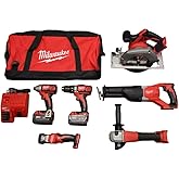 Milwaukee M18 Cordless LITHIUM-ION 6-Tool Combo Kit (2696-26)