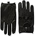 Isotoner Men's Smooth Leather Driving Glove With Covered Snap