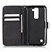 Urberry Shock-proof Wallet Case for LG K7 with a Phone Bracket