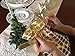 Appleby Lane Reusable Fabric Gift Bags (Standard Set, Gold) Set of 5 bags, three 12x16 inch and two 8x10 in bags