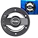 Fuel Filler Door Cover Gas Tank Cap for 2007-2017 Jeep Wrangler JK & Unlimited 4-Door 2-Door Stainless (Silver)