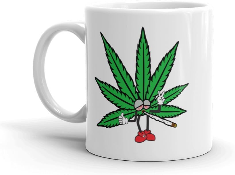 Happy Leaf | 420 Coffee Mug | Gift | Funny Coffee Mug