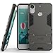 HTC Desire 10 Pro Case, CoverON [Shadow Armor Series] Hard Slim Hybrid Kickstand Phone Cover Case for HTC Desire 10 Pro - Gray / Black