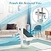TENDOMI WiFi Smart Air Purifier with True HEPA, Fan Air Purifiers for Home, Bedroom, Office, Dual-Fan Quiet Air Cleaner for Pet, Dust, Allergies, Timer&Schedule, 6-Color Night Light, 12 Timer