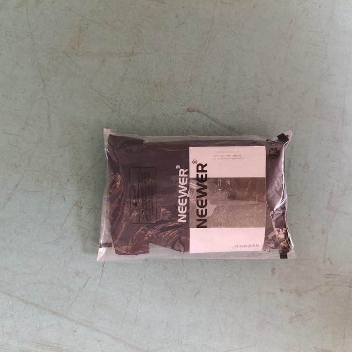 NEEWER Camera Rain Cover, Small Size Durable Nylon Raincoat Compatible with Canon Sony Nikon DSLR Mirrorless Vlog Camera & Lenses Within 200mm, with Sleeves, Drawstrings, Viewing Window, PB003