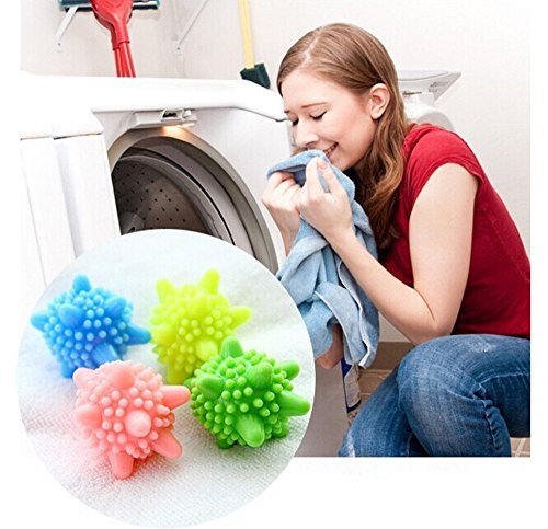 Buwico® Colorful Reusable Wash Ball, Laundry Washing Ball, Plastic Remover Balls, Dryer Balls, Solid Remover Balls for Washing Machine (6)