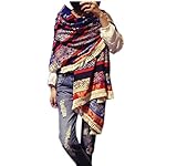 Women's Boho Bohemian Soft Blanket Oversized Fringed Scarf Wraps Shawl Sheer Gift