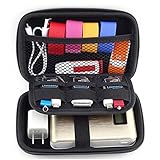 Saygoer Hard Drive Case 2.5 Inch Portable Travel Organizer Electronics Cables Accessories Organizer EVA, Black