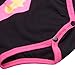 A&J DESIGN Baby Girls' Batgirl Short Sleeve Bodysuits (0-6 Months) Black