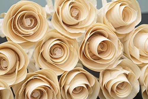12 Handmade Wood Roses for 5 Year Anniversary, Birthday flowers, Get well soon present, Home decor