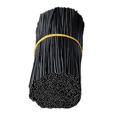Eshylala 1000 Pcs Metallic Twist Cable Cord Wire Ties Reusable Cable Ties Cable Clips for Food Bags Clear Plastic Treat Bag Home Office Garden Use (White,Black)