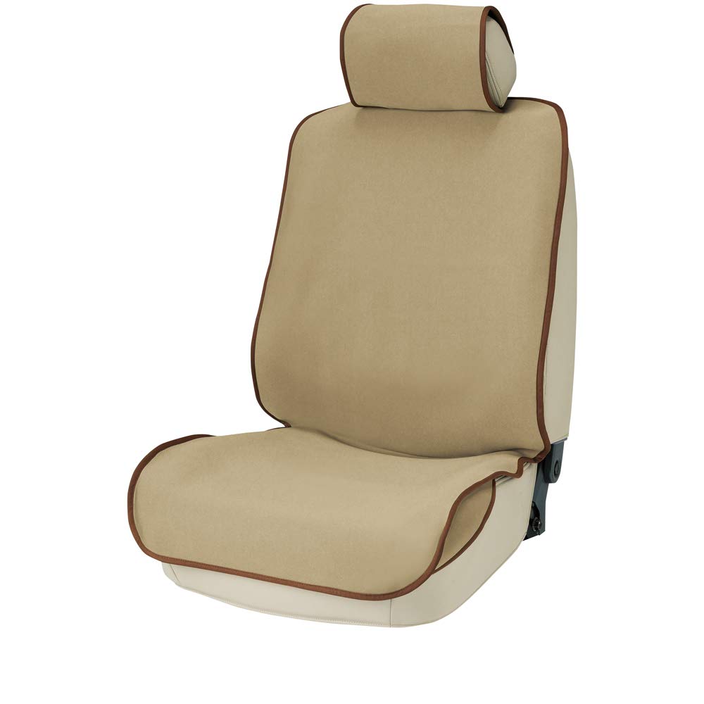 ボンフォーム(BONFORM) シートカバー 防水デオ 軽/普通車 フロント1枚 防水・撥水 消臭・抗菌 丸洗いOK ウエットスーツ素材 バケット-1 ベージュ 4025-50BE商品画像