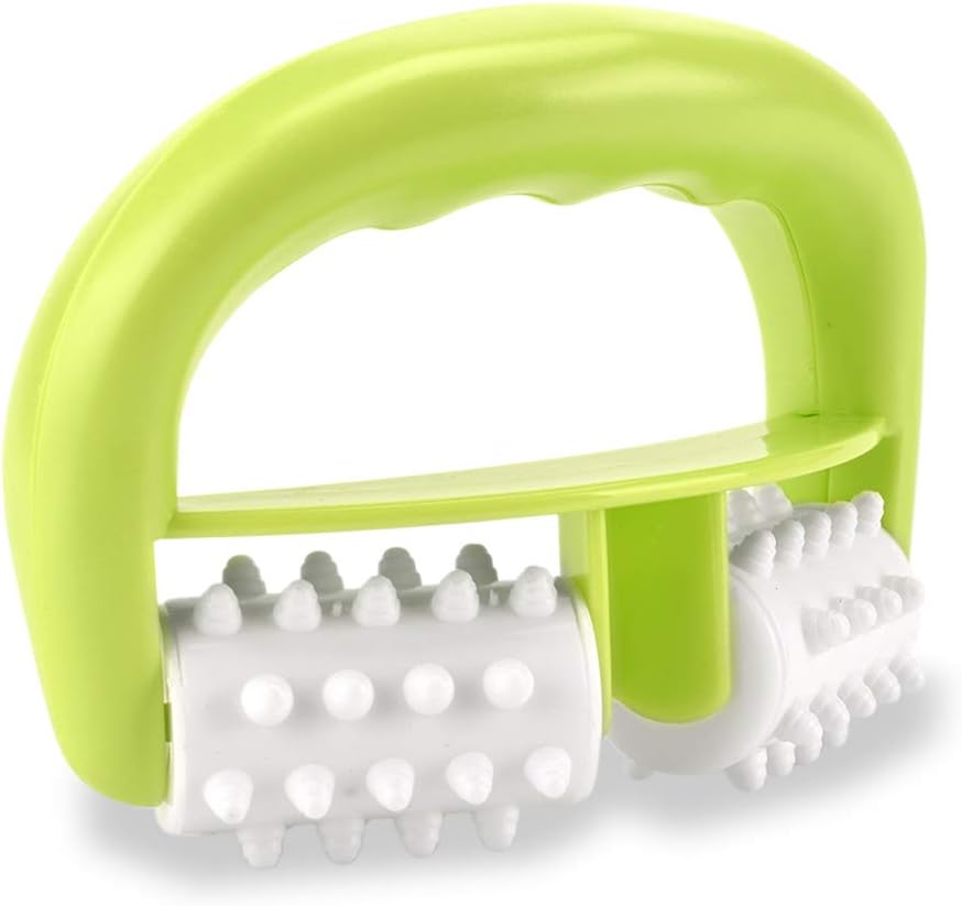 Pack of 2 massage roller with D-shaped handle, anti-cellulite roller, against cellulite and skin problems for anti-cellulite - Image 5