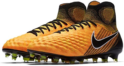 NIKE Men s Magista Obra II FG Soccer Cleat (Sz. 10.5) Black, Laser Orange