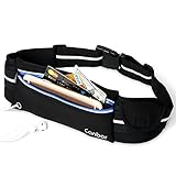 Sport Belt, Running Belt Canbor Waist Pack Pouch Bag Fanny Pack Sports Storage Belt for Apple iPhone iPod Samsung Galaxy Note and More, for Men Women Workout Exercise Gym Jogging Walking - Black