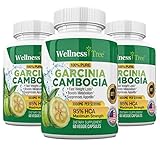 Pure Garcinia Cambogia Extract - 95% HCA 3000mg Capsules - Best Weight Loss Supplement - Burn Fat & Boost Metabolism, Highest Potency Diet Pills for Men & Women - 3 Month Supply
