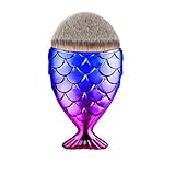 Joyful 1PCS Fantasy Pink Blue Fish Makeup Brush Beauty Powder Foundation Contour Brushes