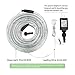 Lighting EVER 33ft 240 LED Outdoor Rope Lights Cool White 6000K, 24 V Connectable, Waterproof Clear Tube String Lights for Deck Railing, Patio Ground, Garden, Yard Lawn, Flower Bed Landscape, Camping