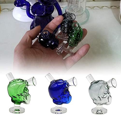 AIflyMi Ghost Head Shape Handmade Glass Pipes for Smoking (Random Color)